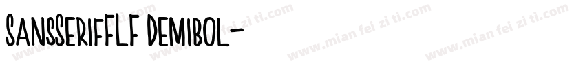SansSerifFLF Demibol字体转换